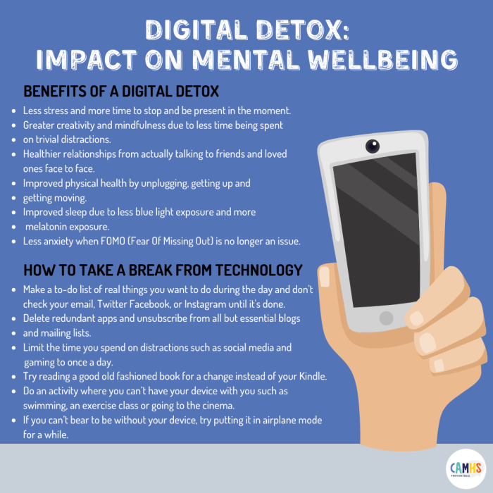 The effects of digital detox on mental wellness